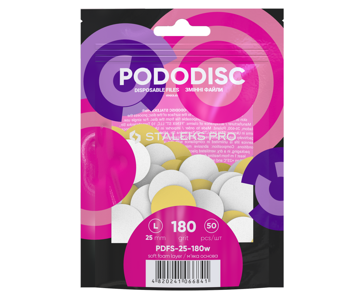 Recharge de limes L avec mousse adhésives Pododisc Stalecks Pro